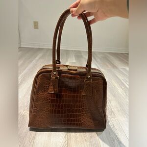 Vintage Italian leather 1950 bag